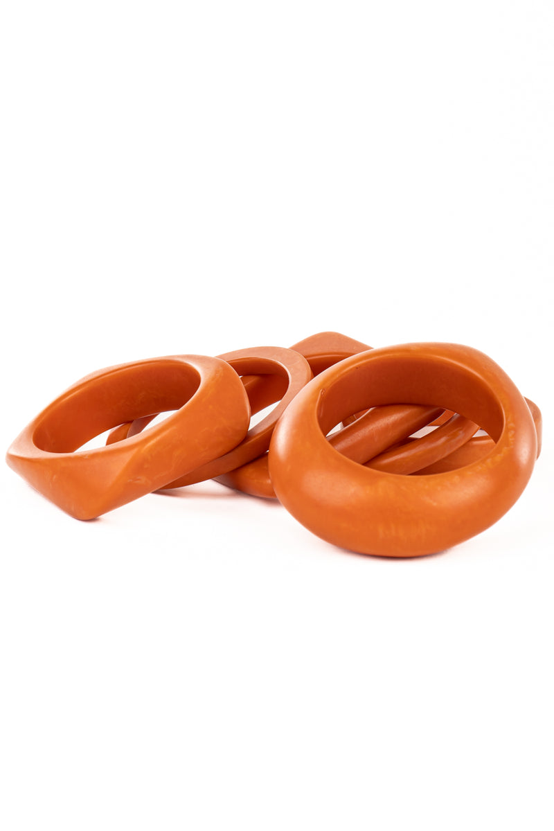 Resin Bangle - RB001 - Dark Cheddar