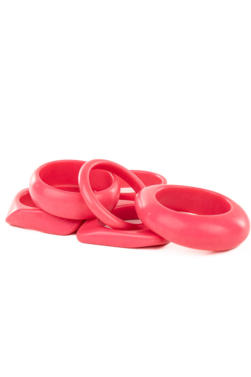 Resin Bangle - RB001 - Hot Pink