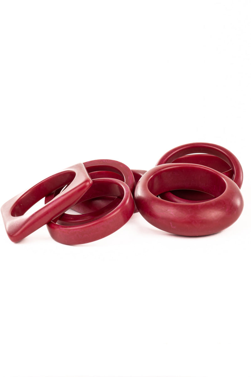 Resin Bangle - RB007 - Persian Red