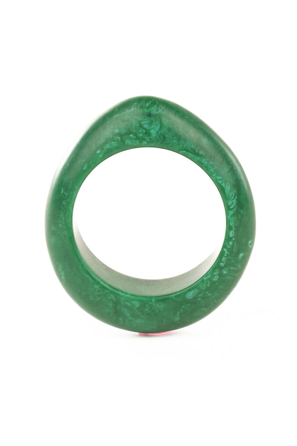 Resin Bangle - RB002 - Kelly Green