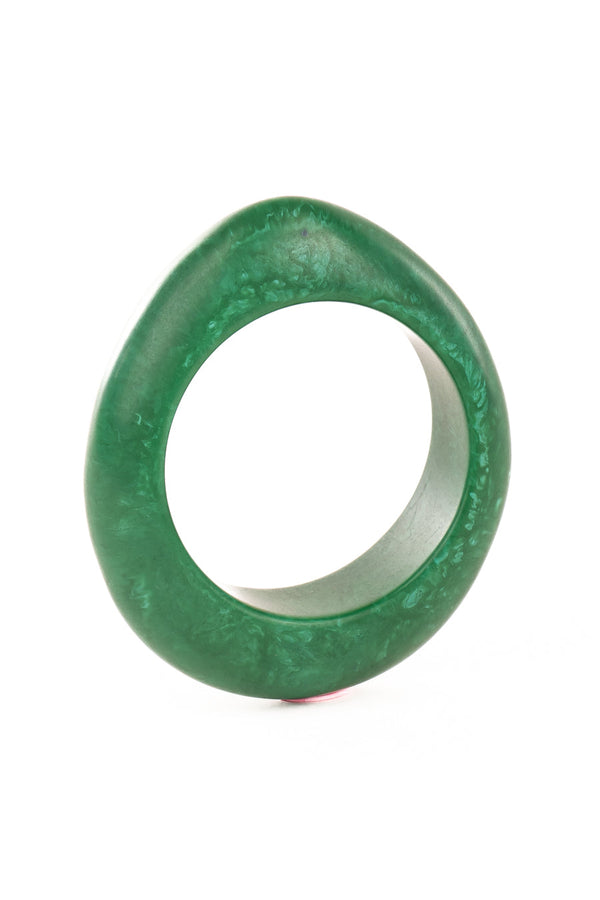 Resin Bangle - RB002 - Kelly Green