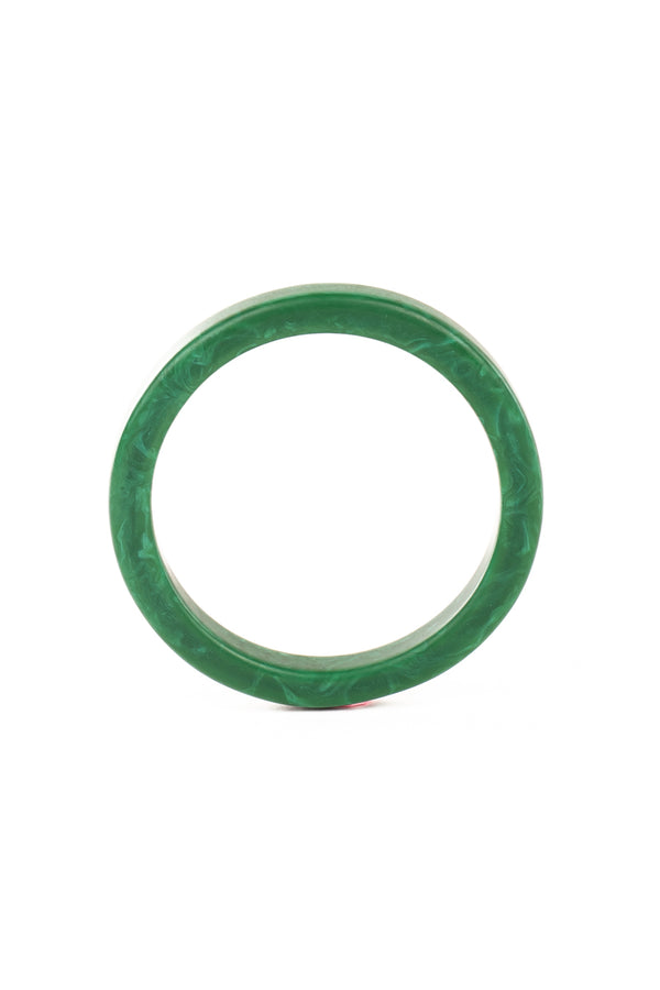 Resin Bangle - RB003 - Kelly Green