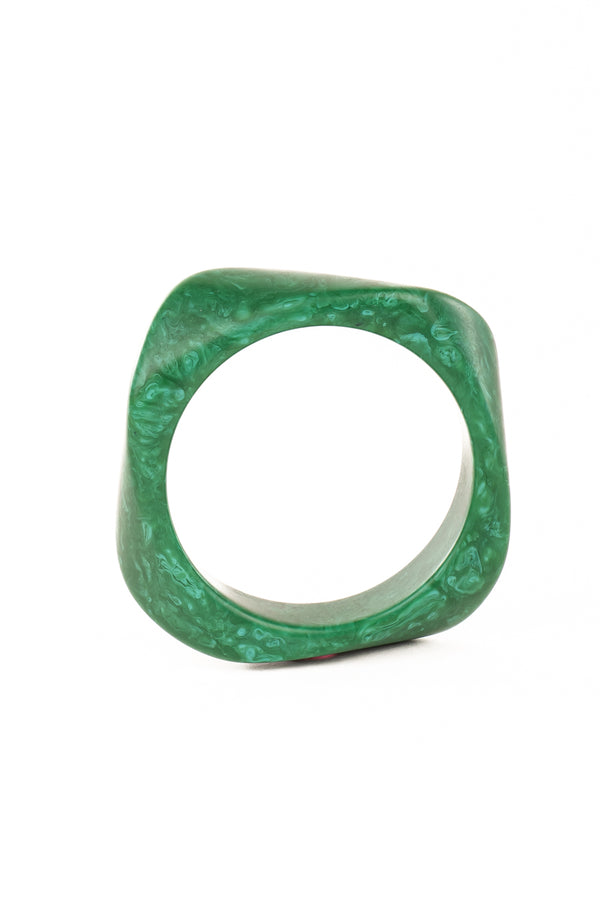 Resin Bangle - RB005 - Kelly Green