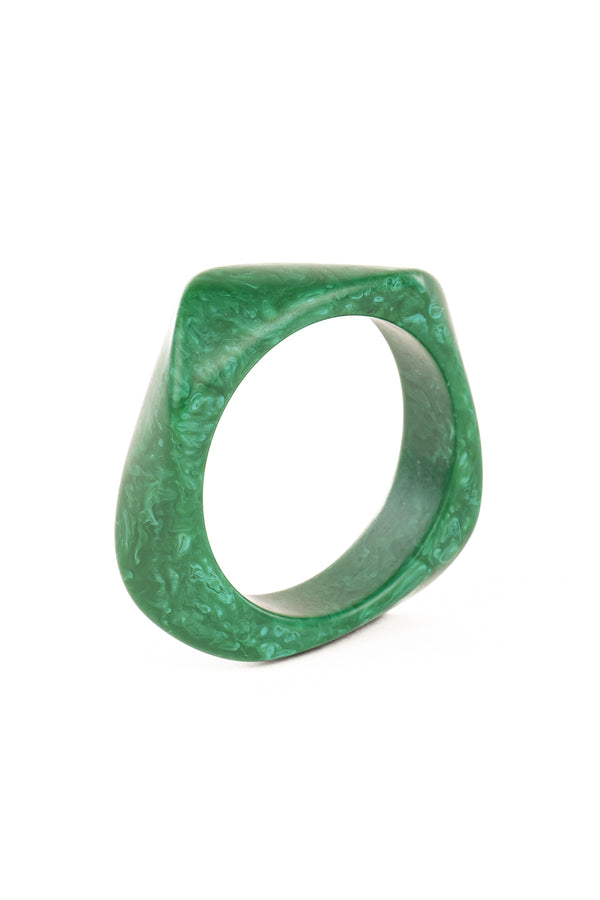 Resin Bangle - RB005 - Kelly Green