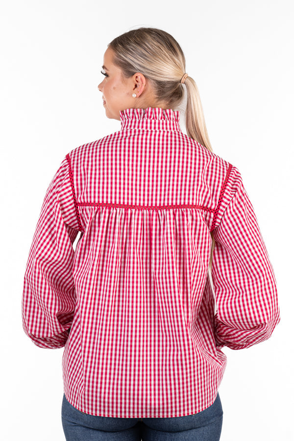 Wisteria Lane - WL365-5 - Cerise Gingham