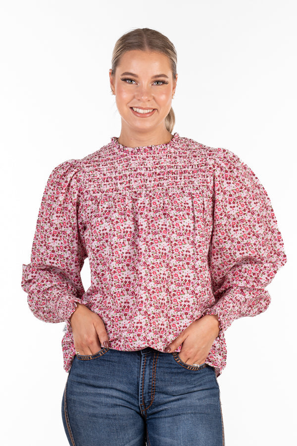 The LC Collection - LC59-2001 Pink, Cerise & Floral