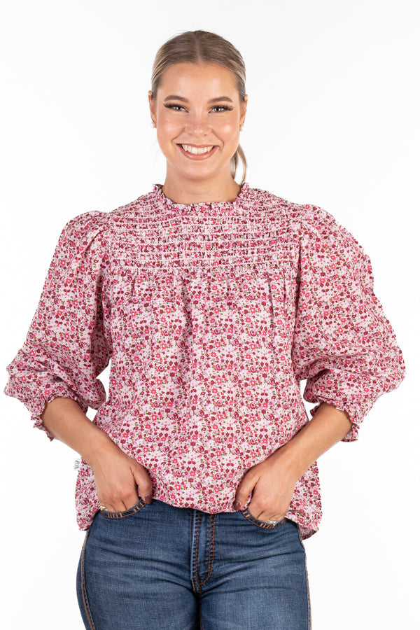 The LC Collection - LC59-2001 Pink, Cerise & Floral