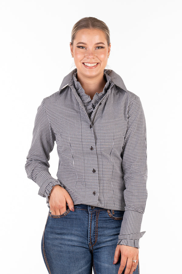 Fitted - M2006 Black & White Gingham