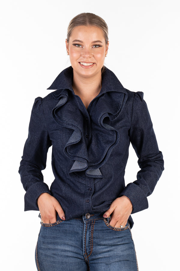 Fitted - MR102 Mega Ruffle - Denim