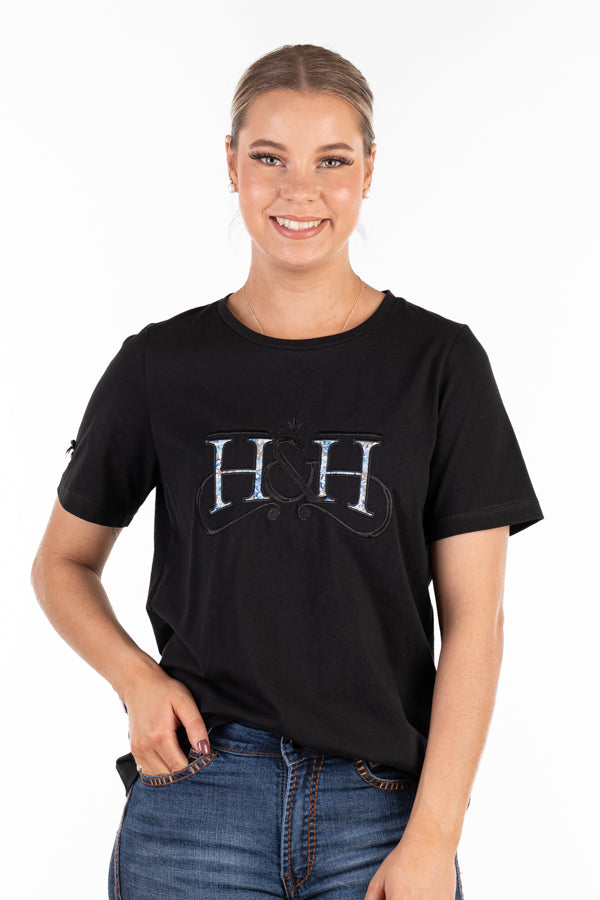 T Shirt - TS35 Black H&H Logo