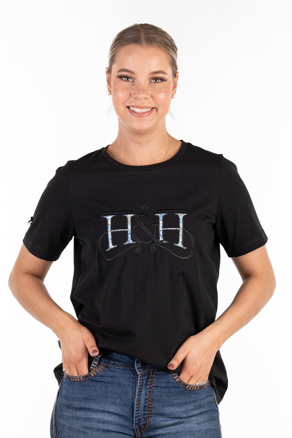 T Shirt - TS35 Black H&H Logo