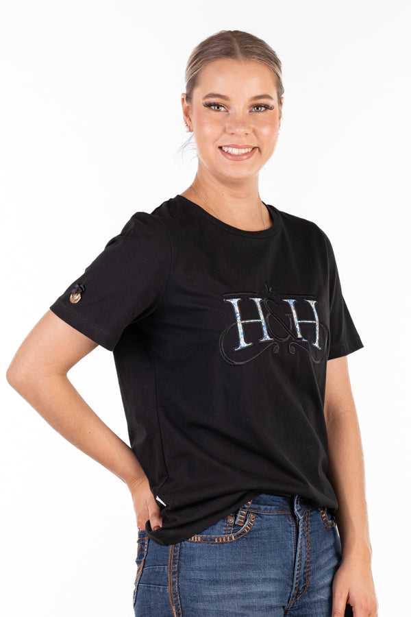T Shirt - TS35 Black H&H Logo