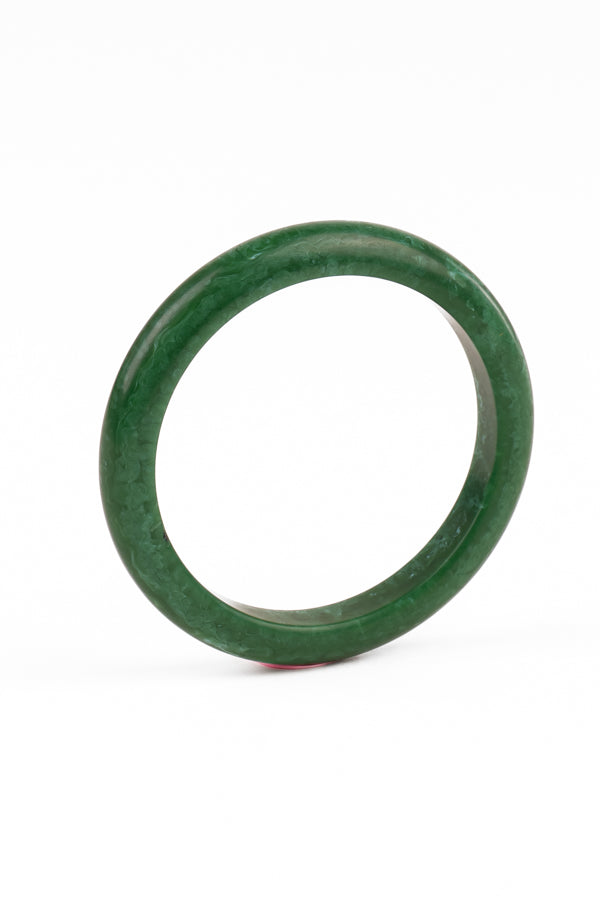 Resin Bangle - RB001 - Kelly Green