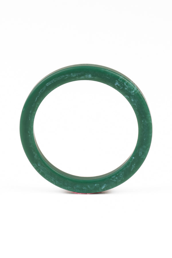 Resin Bangle - RB008 - Kelly Green