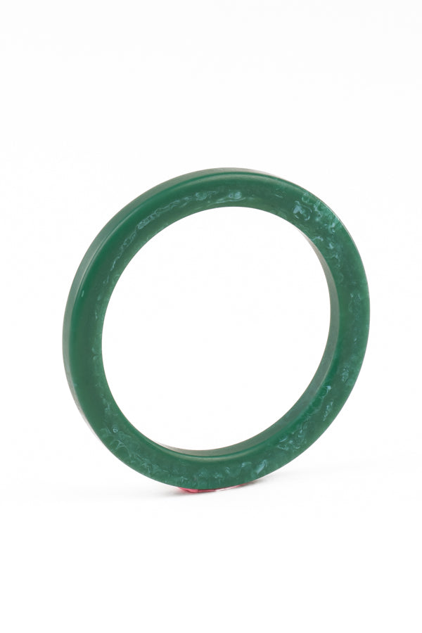 Resin Bangle - RB008 - Kelly Green