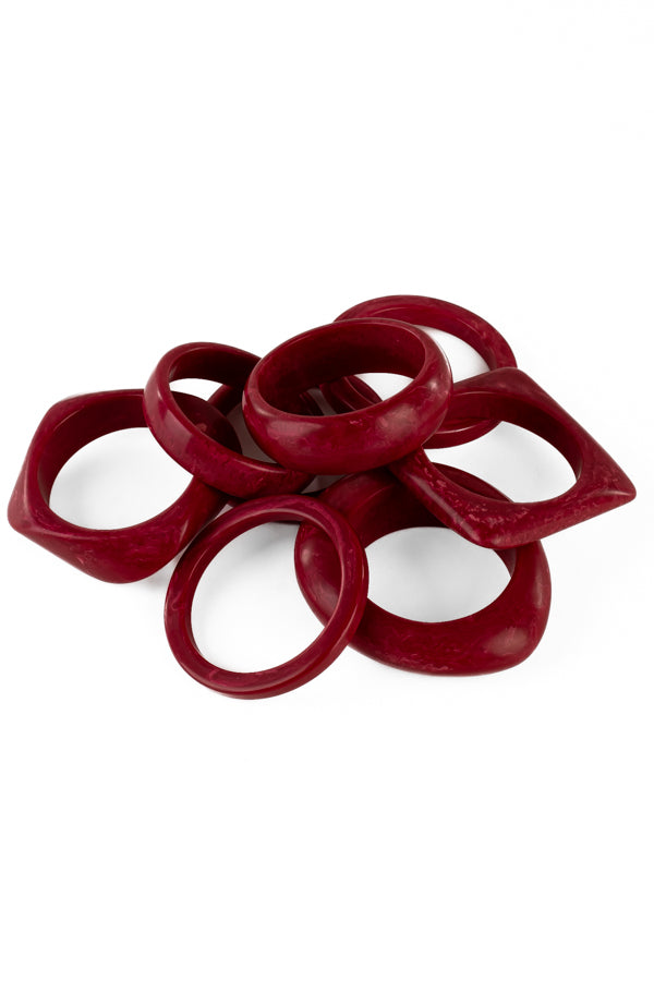 Resin Bangle - RB001 - Cerise