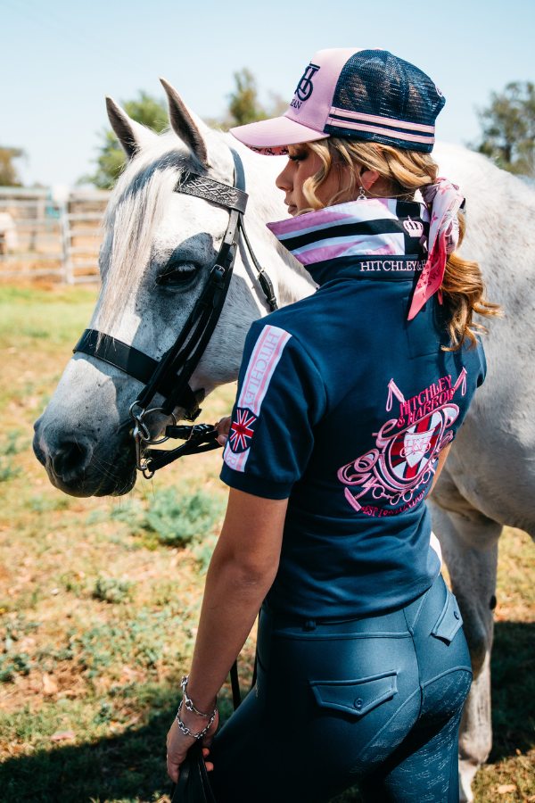 Equestrian Collection - EQ01-7 Navy and Pink