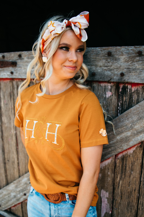 T Shirt - TS30 Toffee H&H Logo