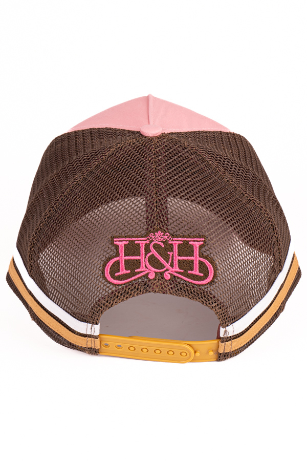 Trucker Cap - Candy Pink & Dark Brown