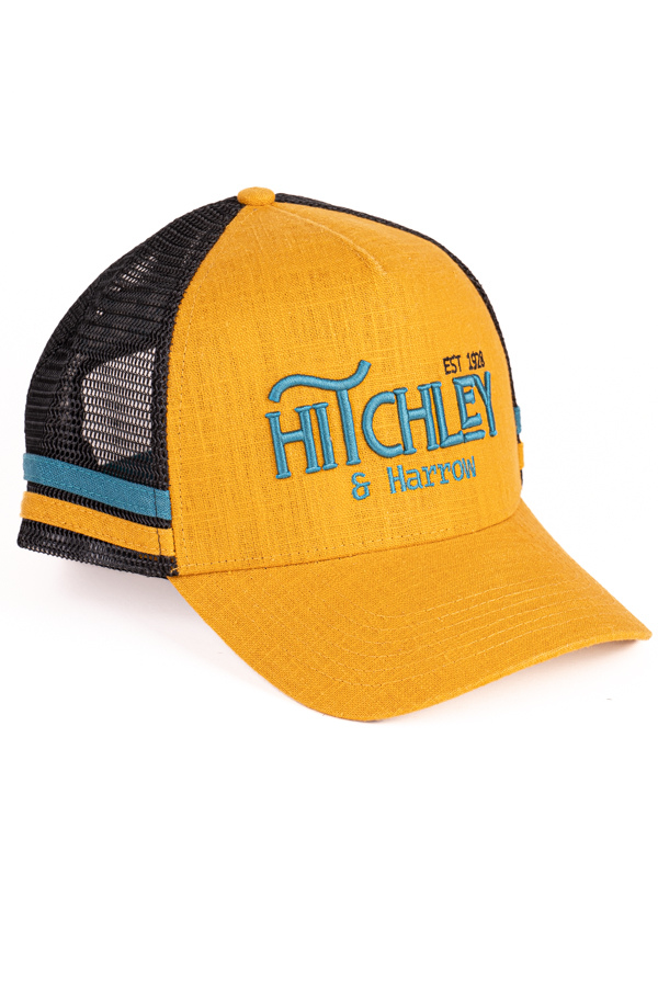 Trucker Cap - Mustard, Black, and Turquoise