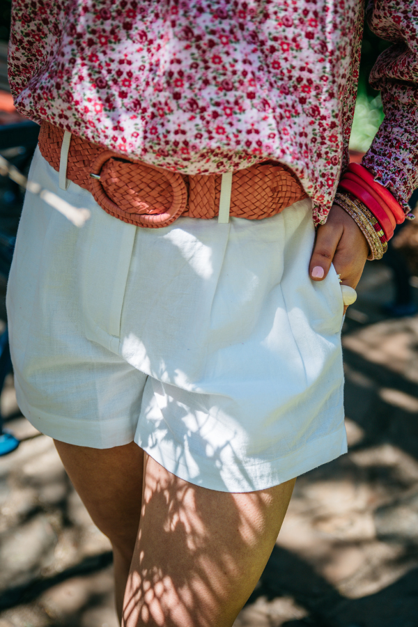 The LC Collection - Linen Shorts - LS01-2001 - White
