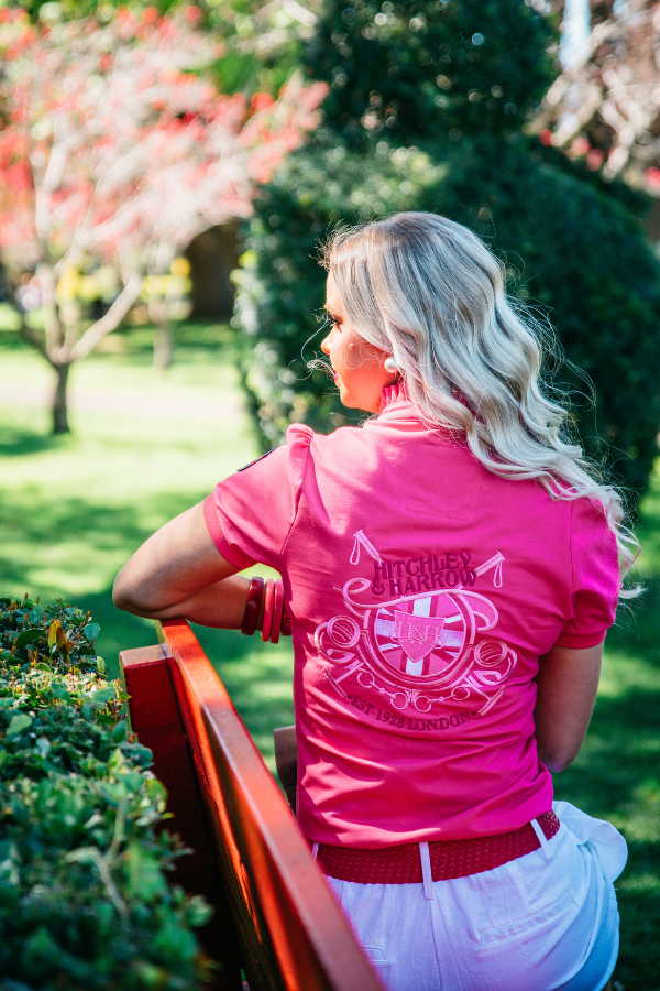 Fitted Polo - E239 - Hot Pink