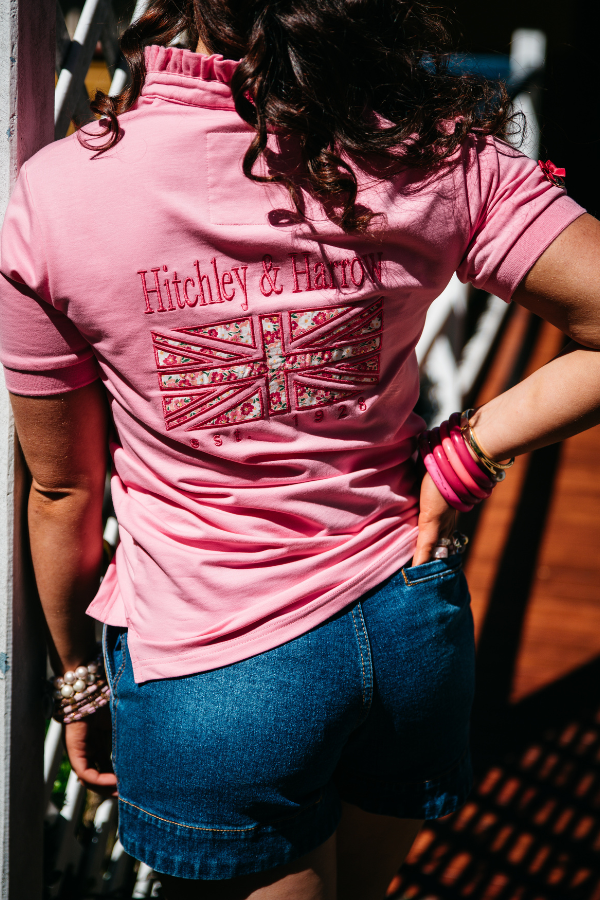 Loose Fit Polo - EL124 - Candy Pink Frill