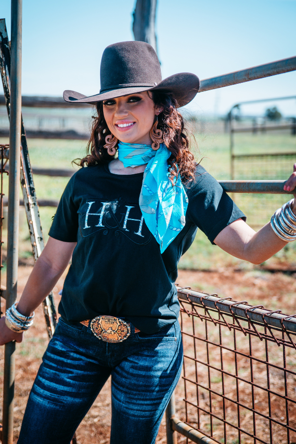 T Shirt - TS35 Black H&H Logo