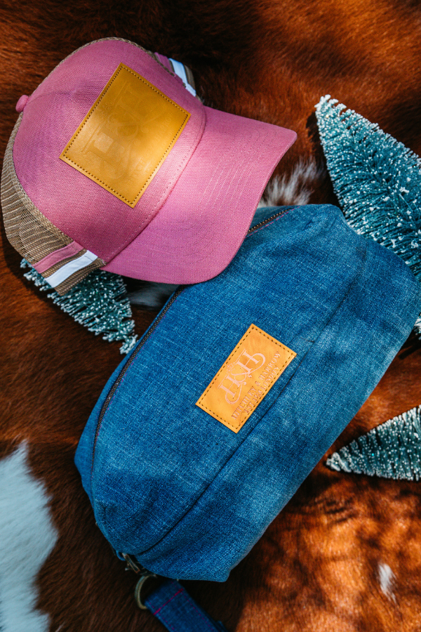 X-MAS Bundle - #03 Denim Pouch and Dusty Pink Trucker Cap