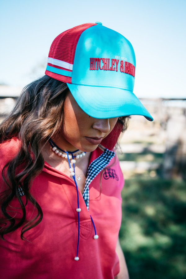 Trucker Cap - Aqua & Watermelon