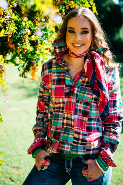 Loose Fit - O2007 Pink, Green, Navy & White Check