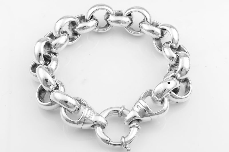 SS09 Silver Belcher Link Bracelet