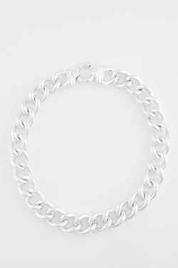 SS07 Silver Curb Link Necklace