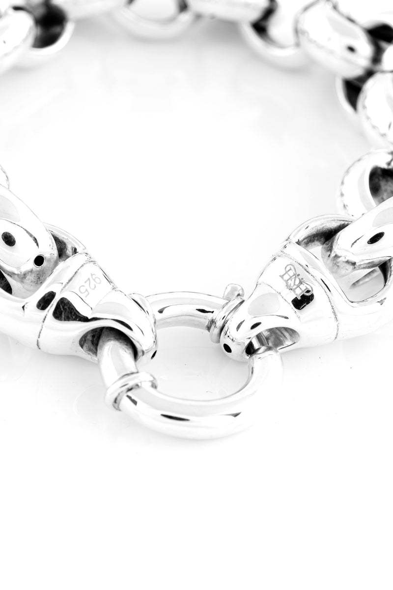 SS09 Silver Belcher Link Bracelet