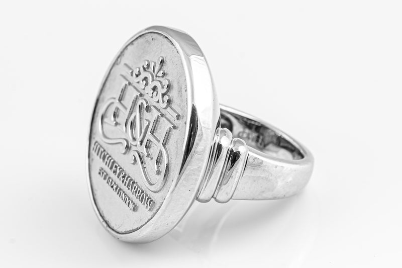 SS16 Silver H&H Logo Ring