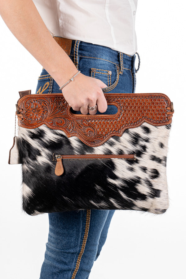 Hide and Tooled Clutch #HTC24