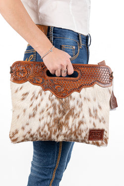 Hide and Tooled Clutch #HTC27