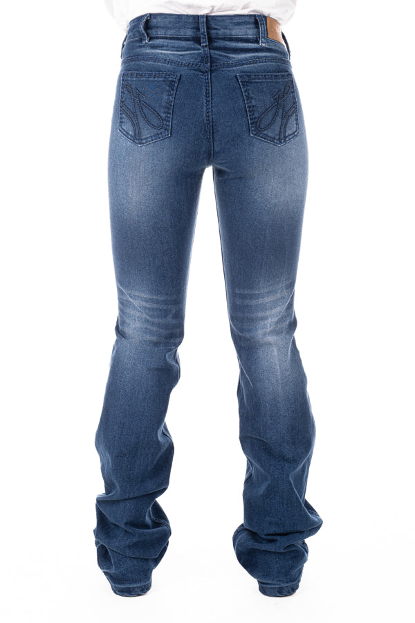 High Rise - SR2144 "Clinton" Navy Stitch Jeans