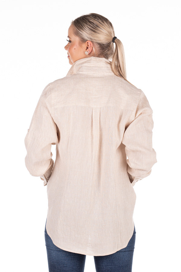 Linen Collection - LC03-1 Oatmeal Linen Shirt