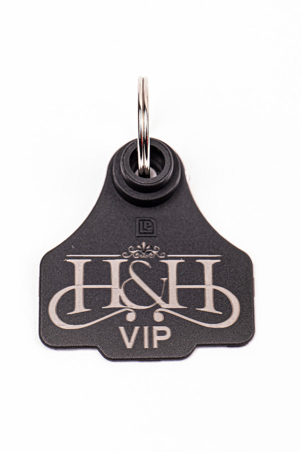H&H VIP - Black Eartag Keyring (Reward)