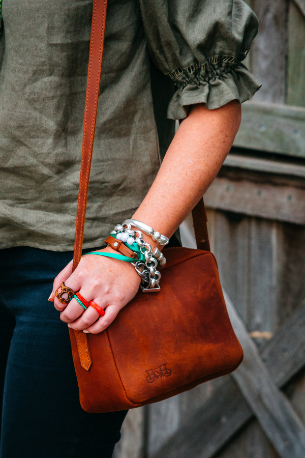 Cognac 2025 leather handbag