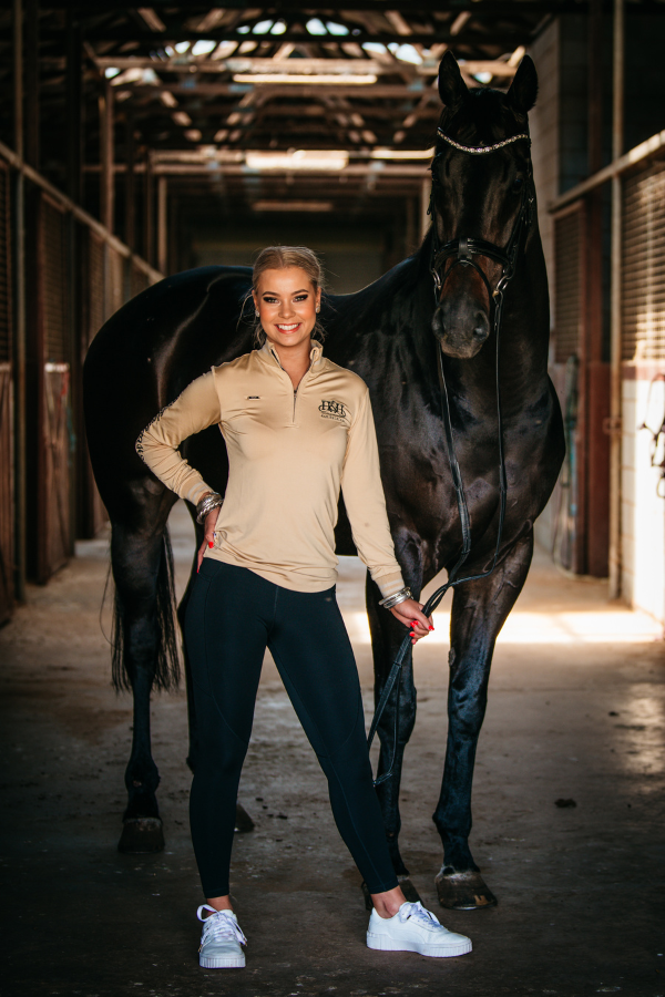 Equestrian Collection - EQ04-2 Butterscotch with Black detail Base Layer